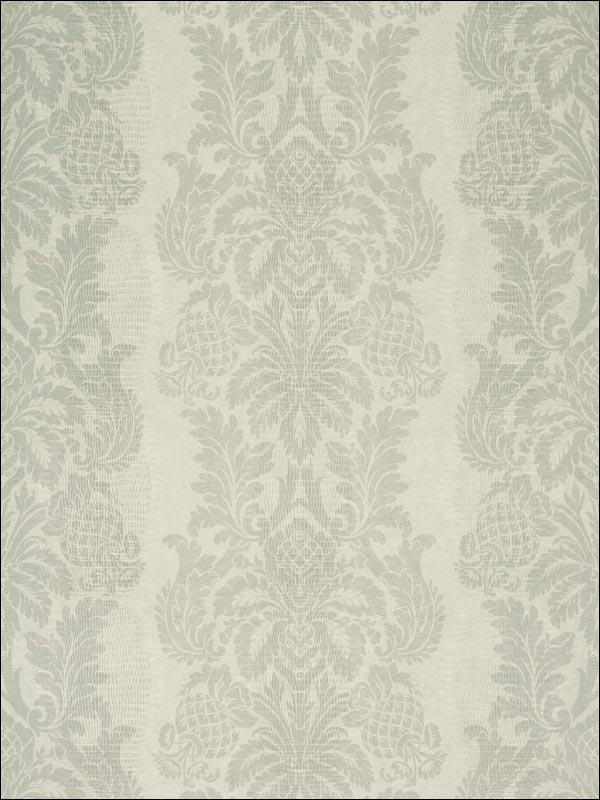 French Quarter Damask Pewter Wallpaper T89111 by Thibaut Wallpaper for sale at Wallpapers To Go