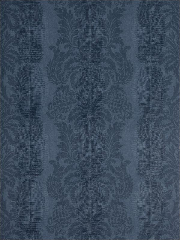 French Quarter Damask Navy Wallpaper T89113 by Thibaut Wallpaper for sale at Wallpapers To Go