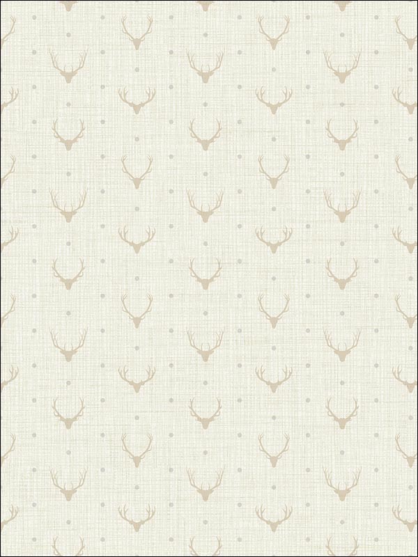 Antlers Metallics Wallpaper SD60905 by Pelican Prints Wallpaper for sale at Wallpapers To Go
