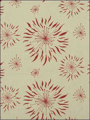 Dandelion Cream Red Multipurpose Fabric GWF2619169 by Groundworks Fabrics for sale at Wallpapers To Go