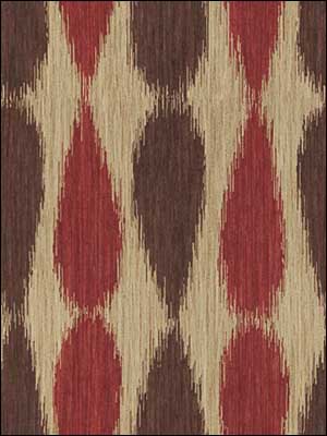 Ikat Drops Red Upholstery Fabric GWF2927910 by Groundworks Fabrics for sale at Wallpapers To Go