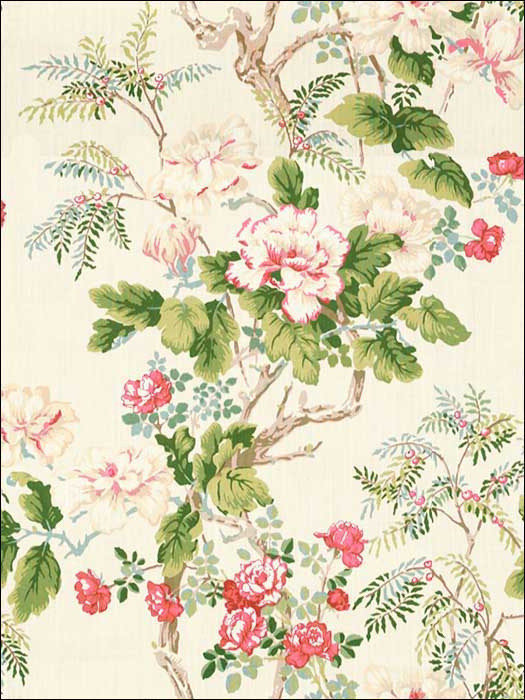Chinese Peony Rose Multipurpose Fabric 2009164731 by Lee Jofa Fabrics for sale at Wallpapers To Go