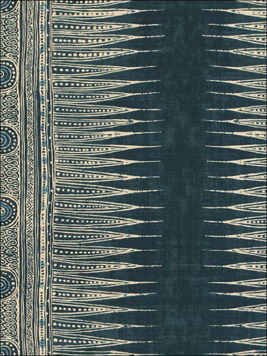 Indian Zag Indigo Multipurpose Fabric 201013650 by Lee Jofa Fabrics for sale at Wallpapers To Go
