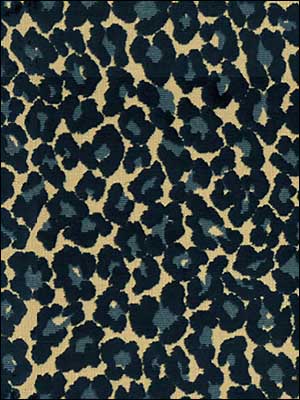 Le Leopard Sapphire Upholstery Fabric 20121485 by Lee Jofa Fabrics for sale at Wallpapers To Go