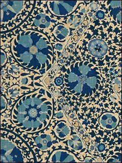 Turkistan Blues Multipurpose Fabric 2013142515 by Lee Jofa Fabrics for sale at Wallpapers To Go