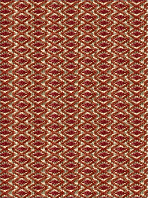 Otto Trellis Spice Red Upholstery Fabric 2015119229 by Lee Jofa Fabrics for sale at Wallpapers To Go