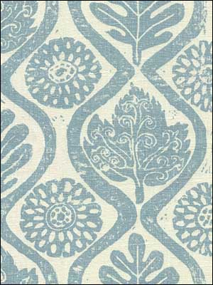 Oakleaves Blue Multipurpose Fabric BFC35145 by Lee Jofa Fabrics for sale at Wallpapers To Go