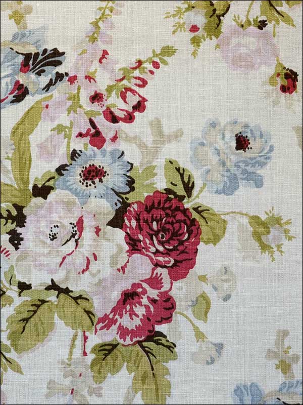 Grenville Linen Pink Green Multipurpose Fabric BFC362573 by Lee Jofa Fabrics for sale at Wallpapers To Go