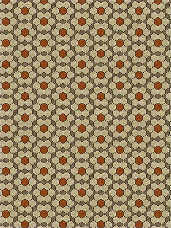 Bursa Mosaic Tigerlilly Upholstery Fabric 33943612 by Kravet Fabrics for sale at Wallpapers To Go