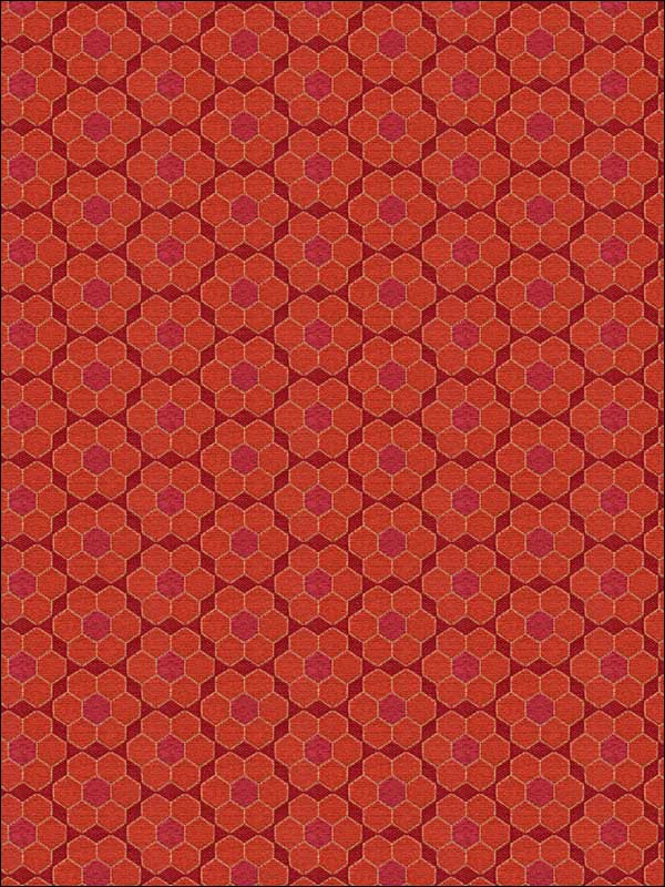 Bursa Mosaic Poppy Upholstery Fabric 33943712 by Kravet Fabrics for sale at Wallpapers To Go