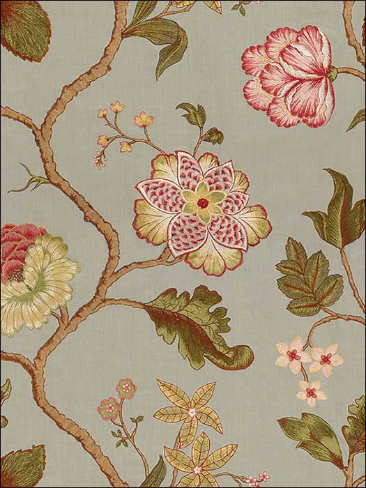 Couture Floral Mineral Drapery Fabric 3572913 by Kravet Fabrics for sale at Wallpapers To Go