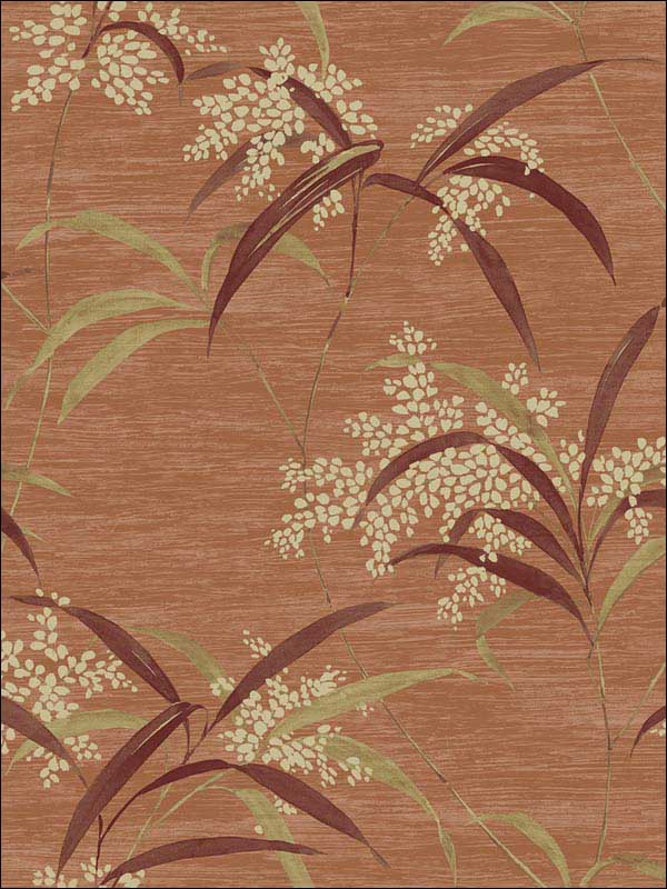 Leaves Striped Metallics Wallpaper NA50106 by Pelican Prints Wallpaper for sale at Wallpapers To Go