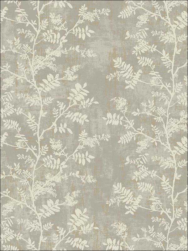 Leaf Trail Faux Glitter Metallics Wallpaper NA50907 by Pelican Prints Wallpaper for sale at Wallpapers To Go