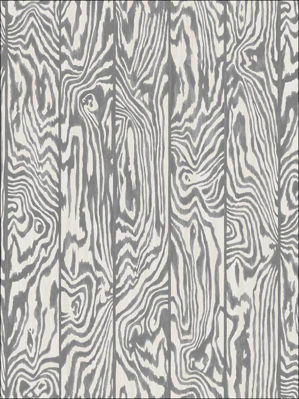 Zebrawood Black and White Wallpaper 1071003 by Cole and Son Wallpaper for sale at Wallpapers To Go