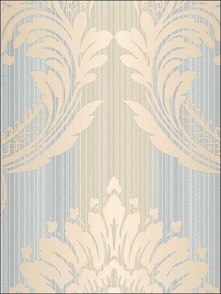 Damask Textured Striped Metallics Satins Wallpaper CS35603 by Norwall Wallpaper for sale at Wallpapers To Go