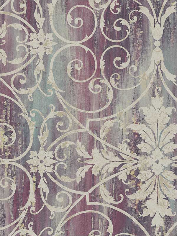 Glitter Scroll Wallpaper NV60009 by Pelican Prints Wallpaper for sale at Wallpapers To Go