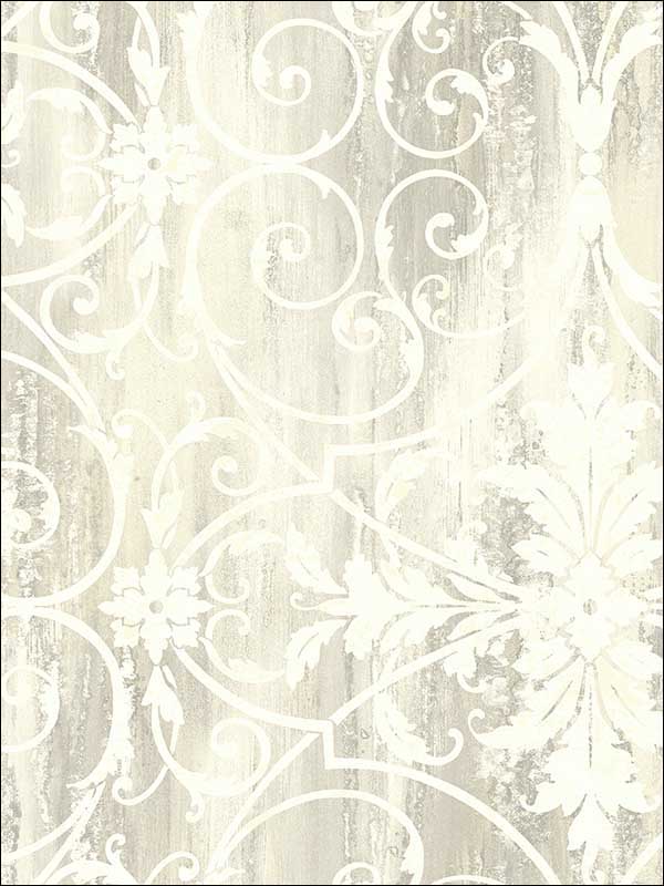 Glitter Scroll Wallpaper NV60010 by Pelican Prints Wallpaper for sale at Wallpapers To Go
