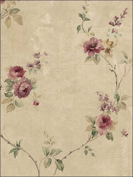 wallpaper sample for Norwall SP24430 Roses Wallpaper