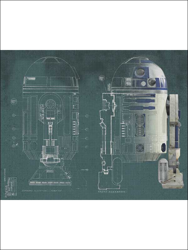 Star Wars R2D2 XL 5 Panel Mural JL1402M by York Wallpaper for sale at Wallpapers To Go