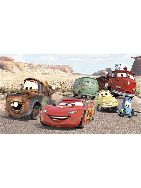 Disney Cars Desert XL 7 Panel Mural JL1412M by York Wallpaper for sale at Wallpapers To Go