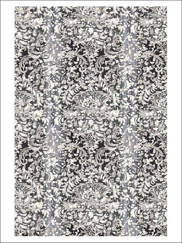 Painted Lace Light Grey Damask 4 Panel Mural 356204 by Kennenth James Wallpaper for sale at Wallpapers To Go
