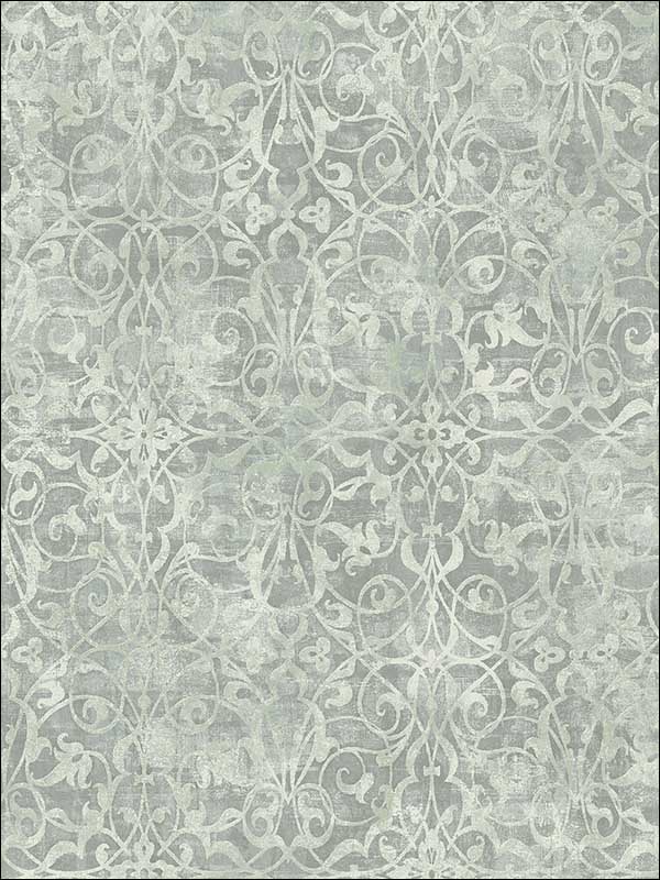 Brilliant Scroll Wallpaper MK21404 by Seabrook Wallpaper for sale at Wallpapers To Go