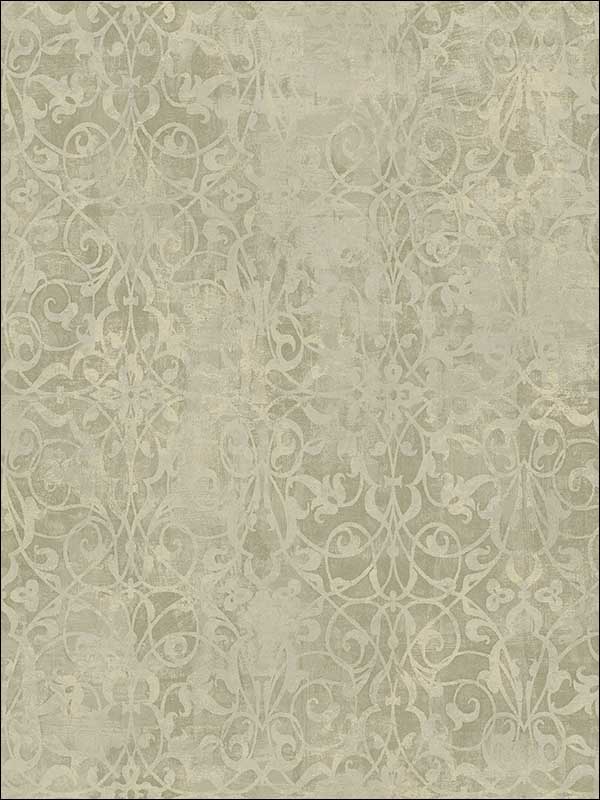Brilliant Scroll Wallpaper MK21406 by Seabrook Wallpaper for sale at Wallpapers To Go