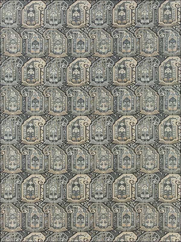 Gleniffer Black and Grey Fabric F985021 by Thibaut Fabrics for sale at Wallpapers To Go