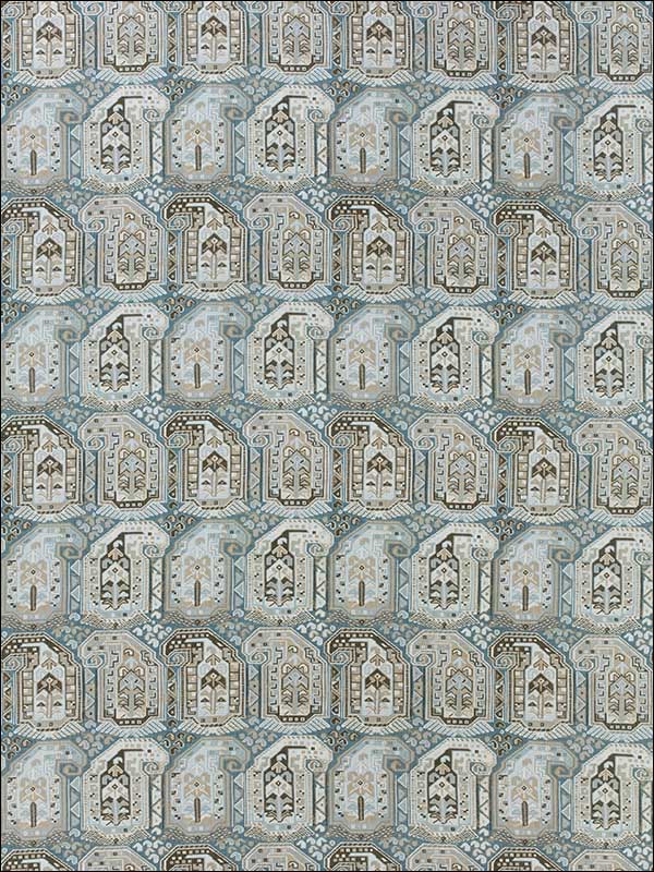 Gleniffer Aqua Fabric F985023 by Thibaut Fabrics for sale at Wallpapers To Go
