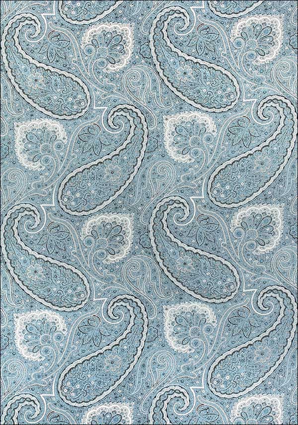 Sherrill Paisley Aqua Fabric F985078 by Thibaut Fabrics for sale at Wallpapers To Go