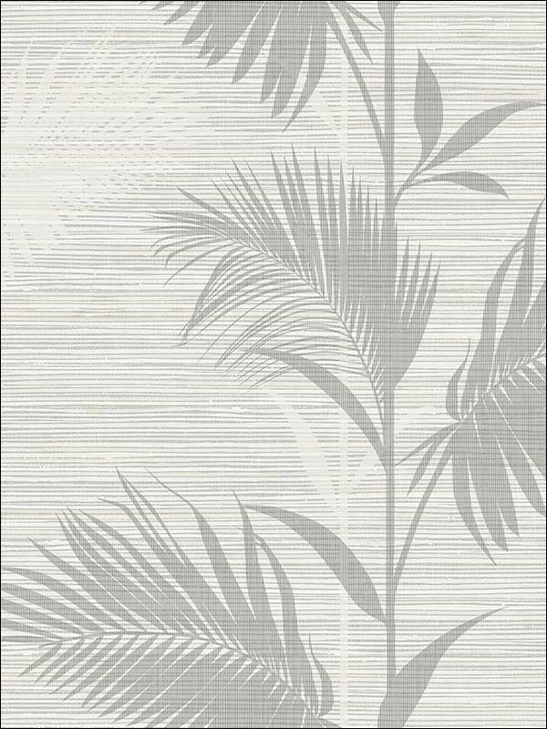 Away On Holiday Grey Palm Wallpaper PS40310 by Kenneth James Wallpaper for sale at Wallpapers To Go