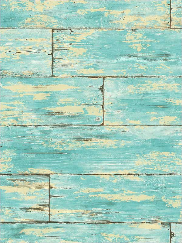 Shipwreck Aquamarine Wood Wallpaper PS41002 by Kenneth James Wallpaper for sale at Wallpapers To Go