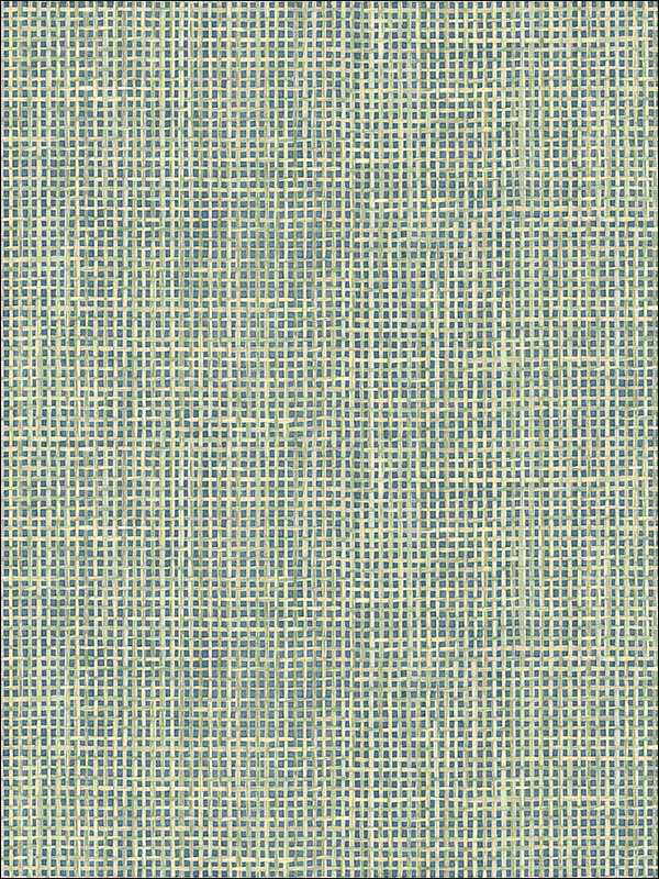 Woven Summer Green Grid Wallpaper PS41304 by Kenneth James Wallpaper for sale at Wallpapers To Go