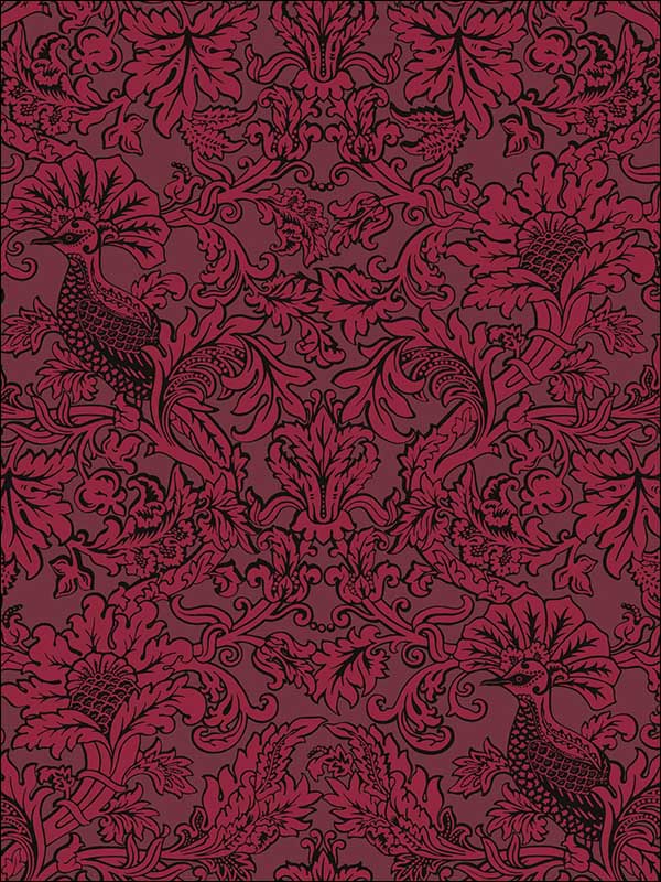 Balabina Velvet Red Wallpaper 1081004 by Cole and Son Wallpaper for sale at Wallpapers To Go