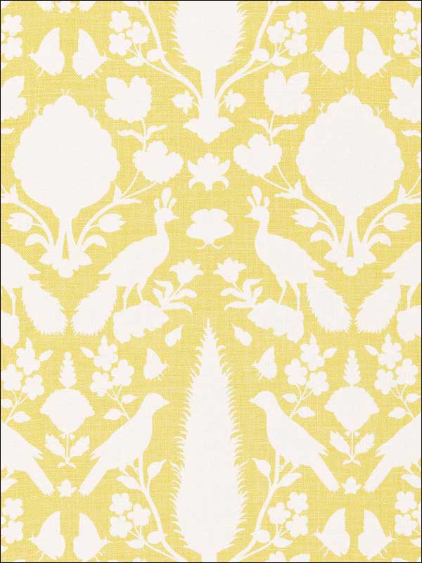 Chenonceau Buttercup Fabric 173565 by Schumacher Fabrics for sale at Wallpapers To Go