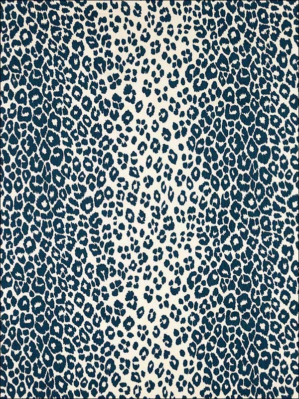 Iconic Leopard Ink Fabric 175720 by Schumacher Fabrics for sale at Wallpapers To Go