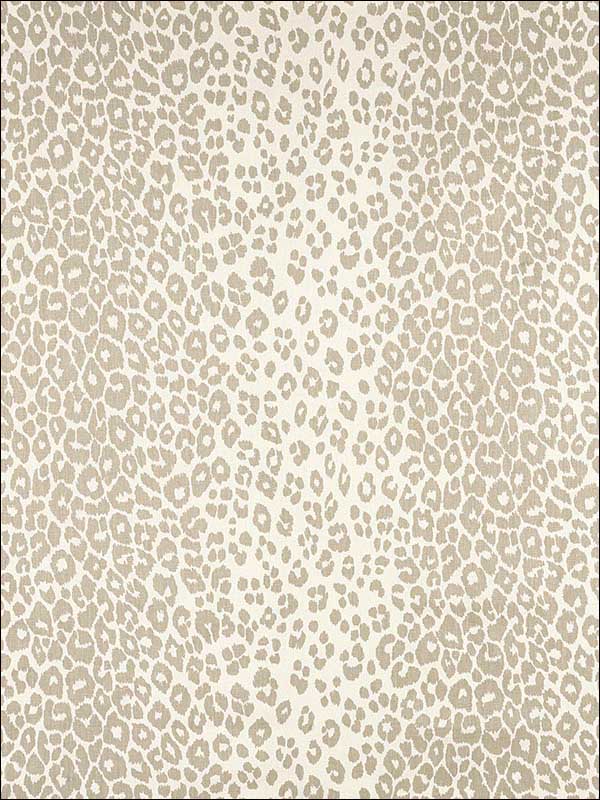 Iconic Leopard Linen Fabric 175721 by Schumacher Fabrics for sale at Wallpapers To Go