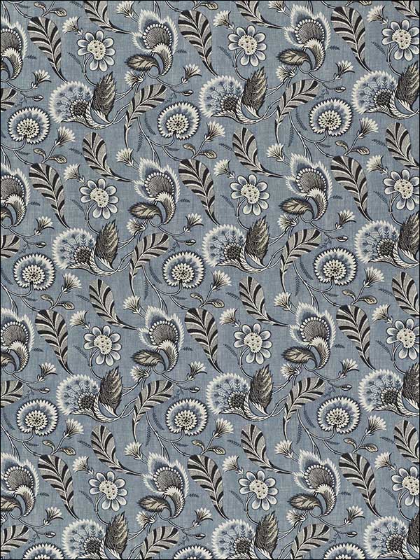 Ursula Delft Fabric 176443 by Schumacher Fabrics for sale at Wallpapers To Go