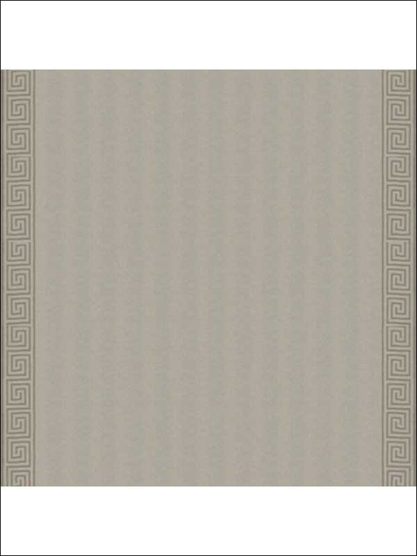 Greek Key Embroidery Pebble And Taupe Fabric 25800 by Schumacher Fabrics for sale at Wallpapers To Go
