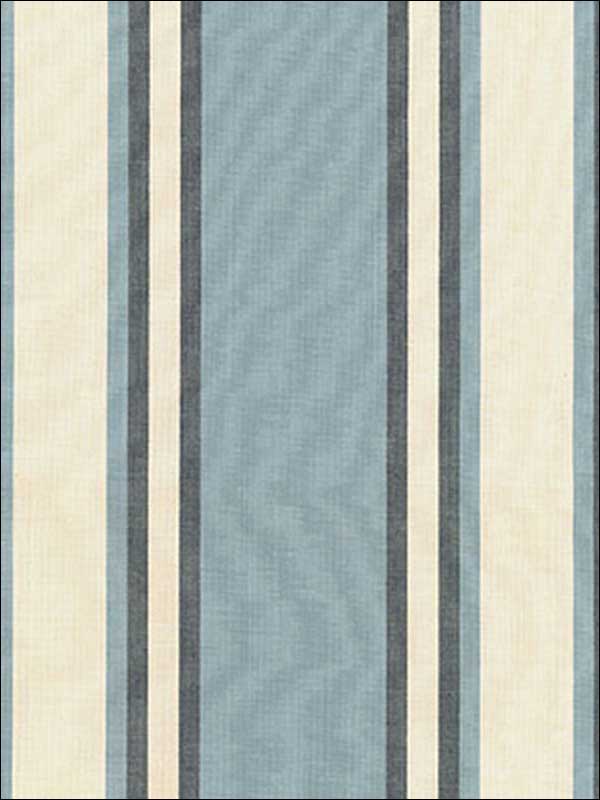 Seneca Cotton Stripe Chambray Indigo Fabric 62980 by Schumacher Fabrics for sale at Wallpapers To Go