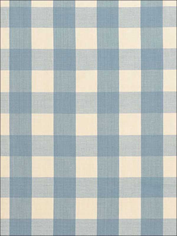 Camden Cotton Check Chambray Fabric 63038 by Schumacher Fabrics for sale at Wallpapers To Go