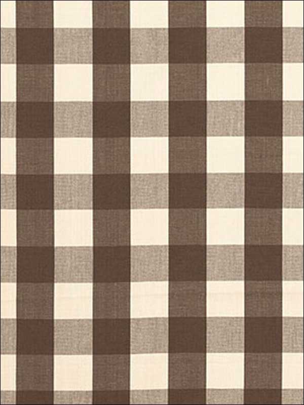 Camden Cotton Check Java Fabric 63041 by Schumacher Fabrics for sale at Wallpapers To Go