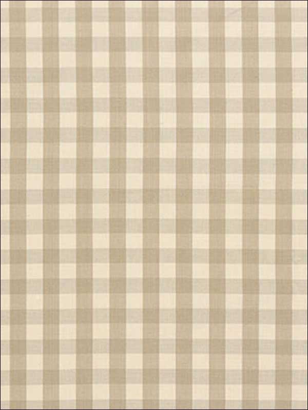 Elton Cotton Check Beige Fabric 63051 by Schumacher Fabrics for sale at Wallpapers To Go