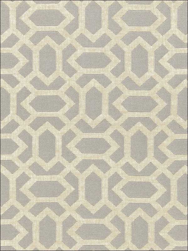 San Remo Fret Dove Grey Fabric 66060 by Schumacher Fabrics for sale at Wallpapers To Go