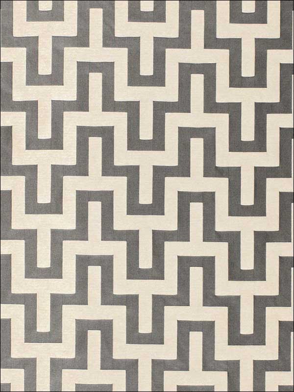 Maubray Weave Graphite Fabric 66552 by Schumacher Fabrics for sale at Wallpapers To Go