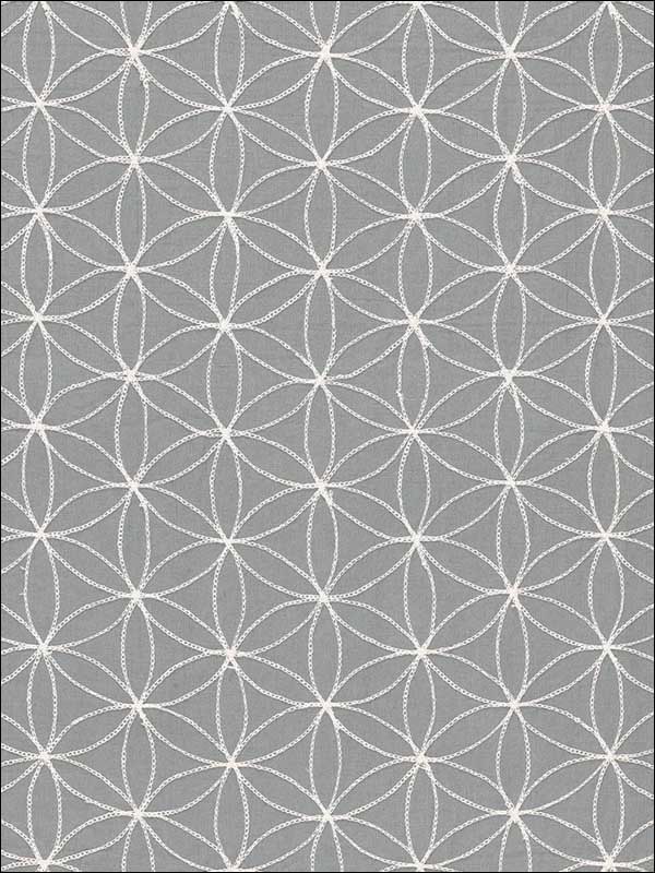 Kaleidoscope Smoke Fabric 67210 by Schumacher Fabrics for sale at Wallpapers To Go