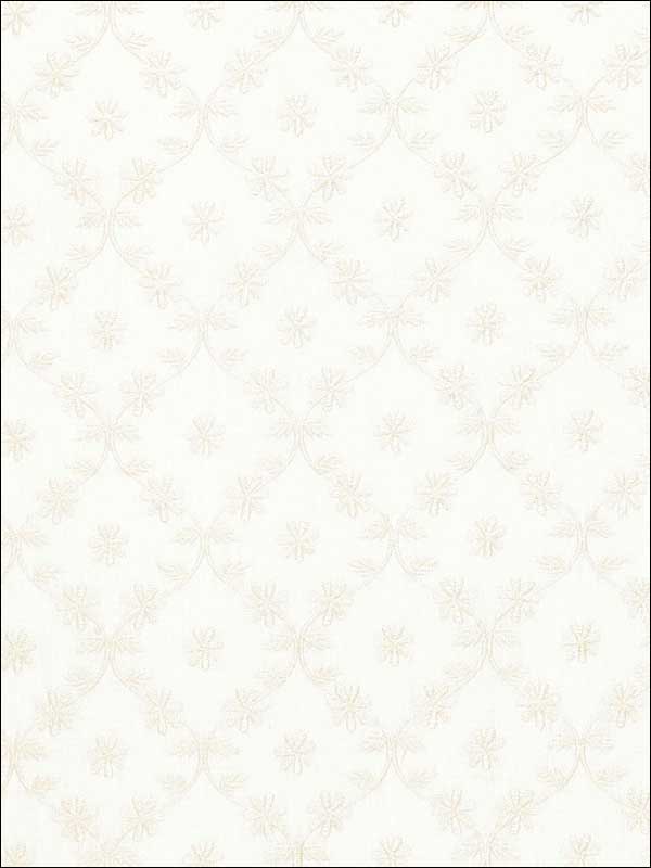 Cellini Embroidery Ivory Fabric 67620 by Schumacher Fabrics for sale at Wallpapers To Go