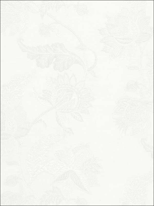 Gabriella Embroidered Sheer Ivory Fabric 67700 by Schumacher Fabrics for sale at Wallpapers To Go