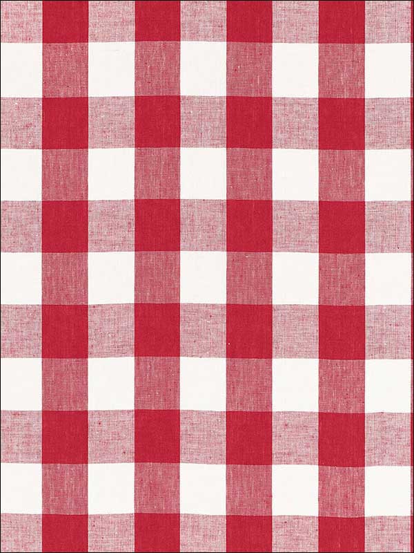 Key West Check Cherry Fabric 68011 by Schumacher Fabrics for sale at Wallpapers To Go