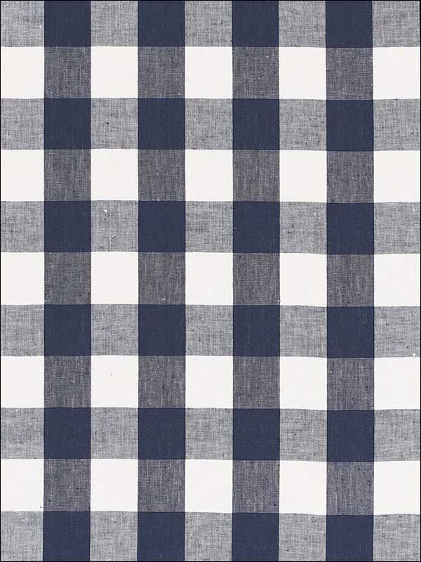 Key West Check Navy Fabric 68015 by Schumacher Fabrics for sale at Wallpapers To Go